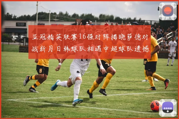 亚冠精英联赛16强对阵揭晓萨德对战新月日韩球队相遇中超球队遗憾出局