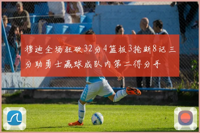 穆迪全场狂砍32分4篮板3抢断8记三分助勇士赢球成队内第二得分手